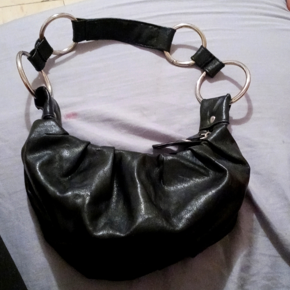 Black truffle hand bag